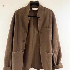 Buck Mason Fleece Blazer in Olive